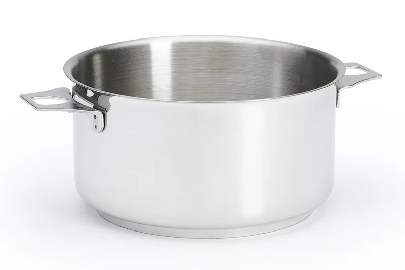 Set de 4 casseroles De Buyer Milady Twisty en acier inoxydable + 1 poignée + 2 anses