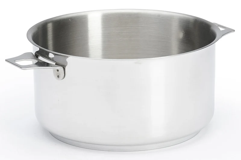 Set de 4 casseroles De Buyer Milady Twisty en acier inoxydable + 1 poignée + 2 anses