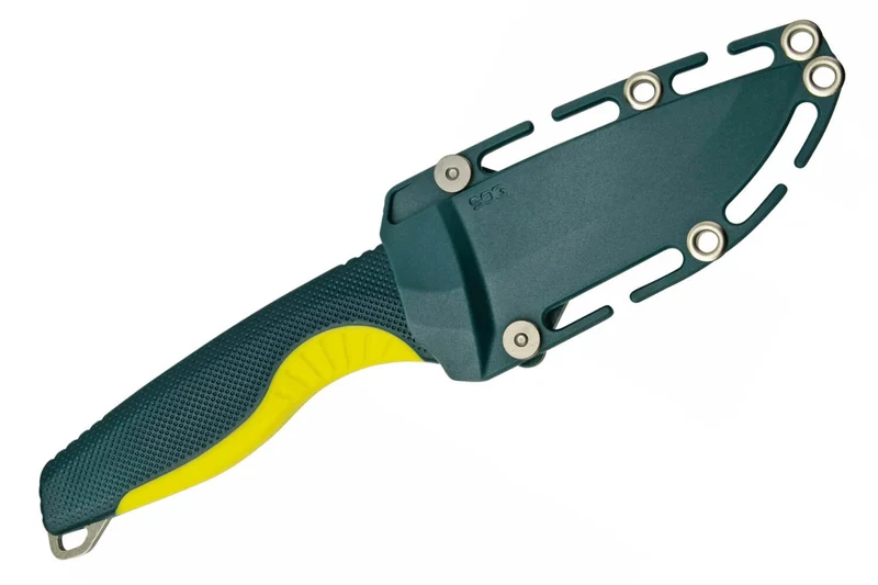 Couteau SOG Aegis FX SGAEGISFXFOMO lame 9,3cm manche en FRN vert avec étui
