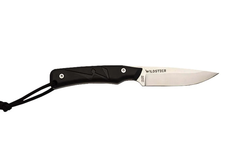 Couteau Wildsteer Troll TRO0113 lame 8,5cm manche tactiprène noir + étui en Kydex