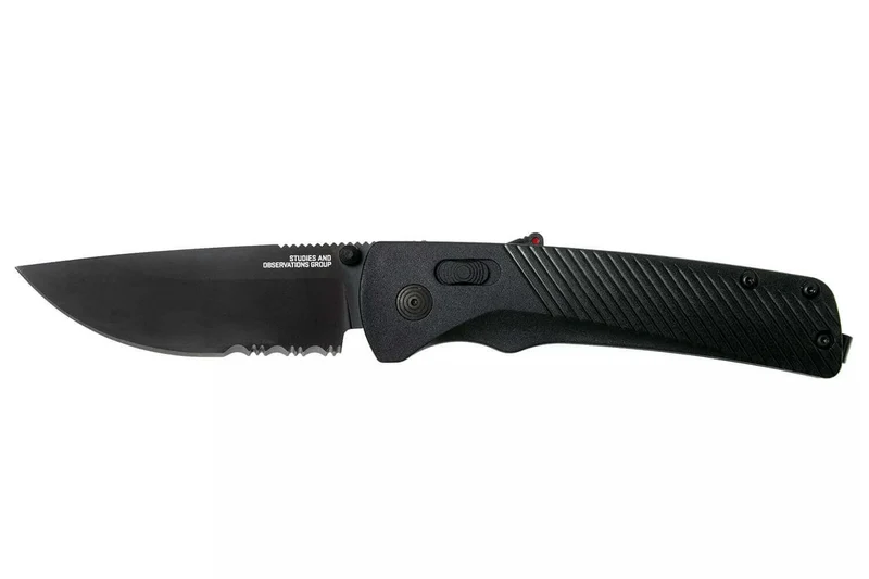 Couteau pliant SOG Flash At Blackout SGFLASHSBK manche en FRN noir 11,6cm