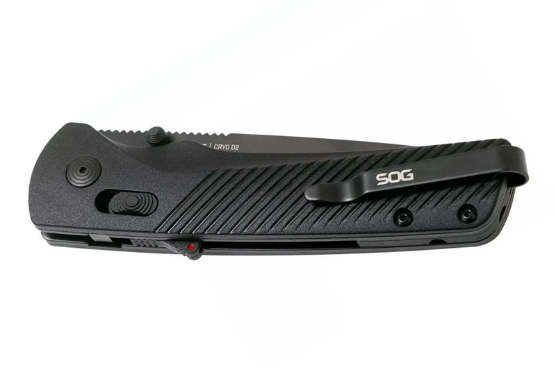 Couteau pliant SOG Flash At Blackout SGFLASHSBK manche en FRN noir 11,6cm