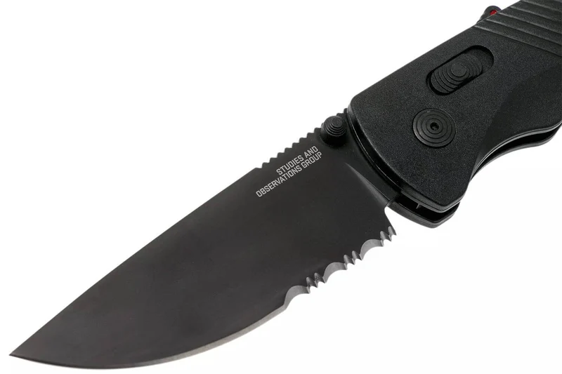 Couteau pliant SOG Flash At Blackout SGFLASHSBK manche en FRN noir 11,6cm