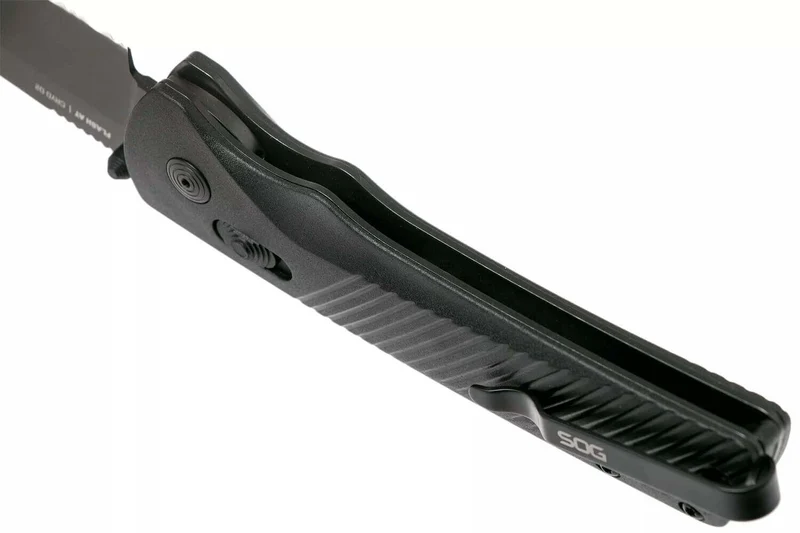 Couteau pliant SOG Flash At Blackout SGFLASHSBK manche en FRN noir 11,6cm