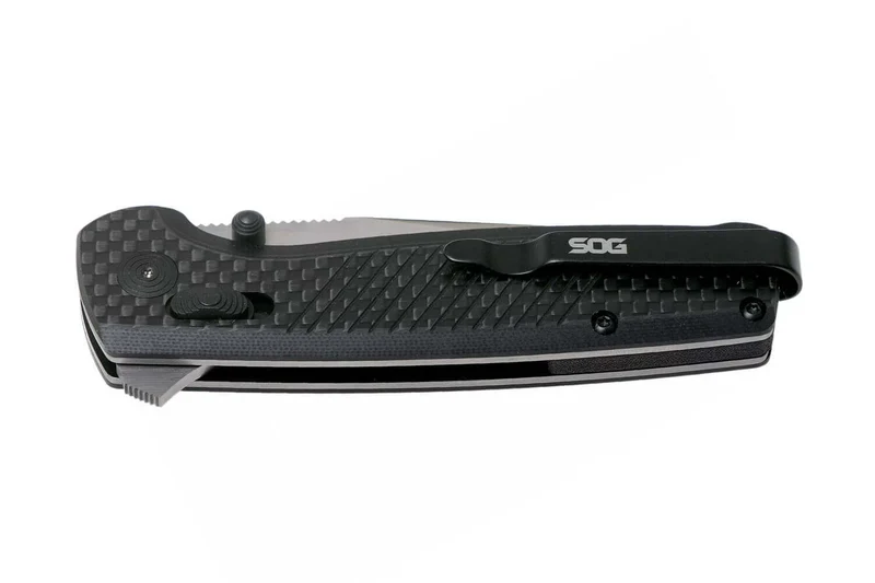 Couteau pliant SOG Terminus XR SGTM1025 manche G10/carbone 10,8cm noir