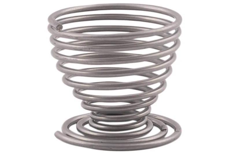 Coquetier spirale Point-Virgule Wire argent