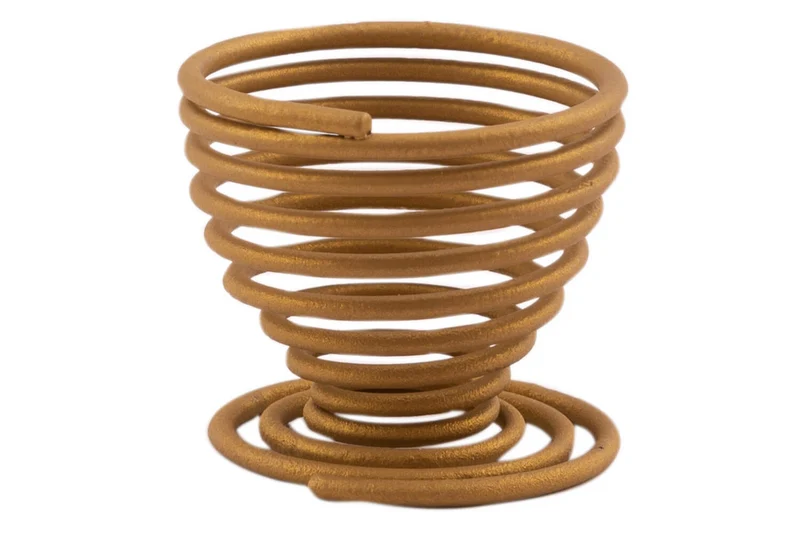 Coquetier spirale Point-Virgule Wire or