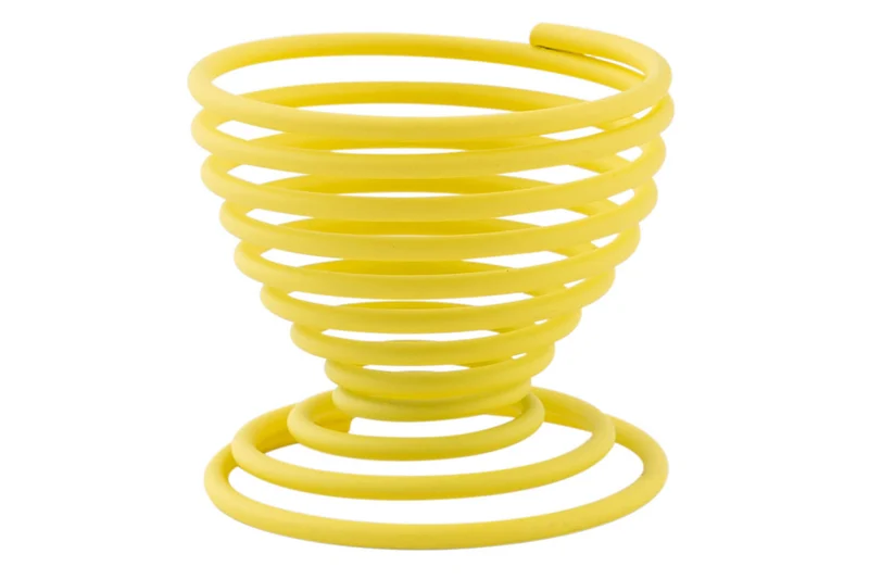 Coquetier spirale Point-Virgule Wire jaune