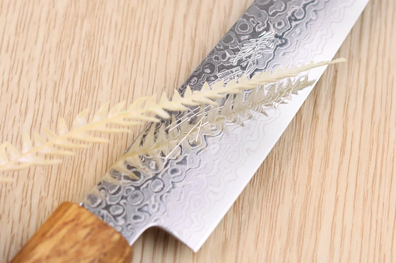 Couteau universel japonais artisanal Yoshihiro ZAD lame damassée 15cm