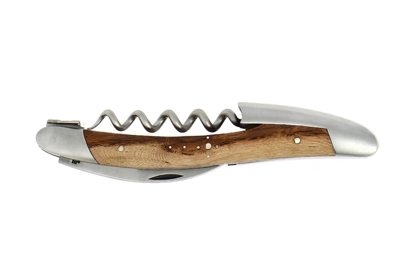 Couteau sommelier Forge de Laguiole manche en cep de vigne finition satinée