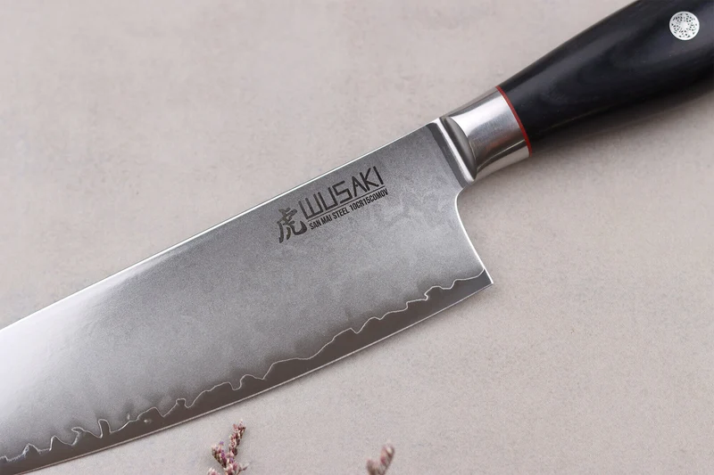 Couteau de chef 20cm Wusaki Fujiko Black 10CR