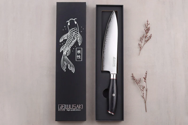 Couteau de chef 20cm Wusaki Fujiko Black 10CR