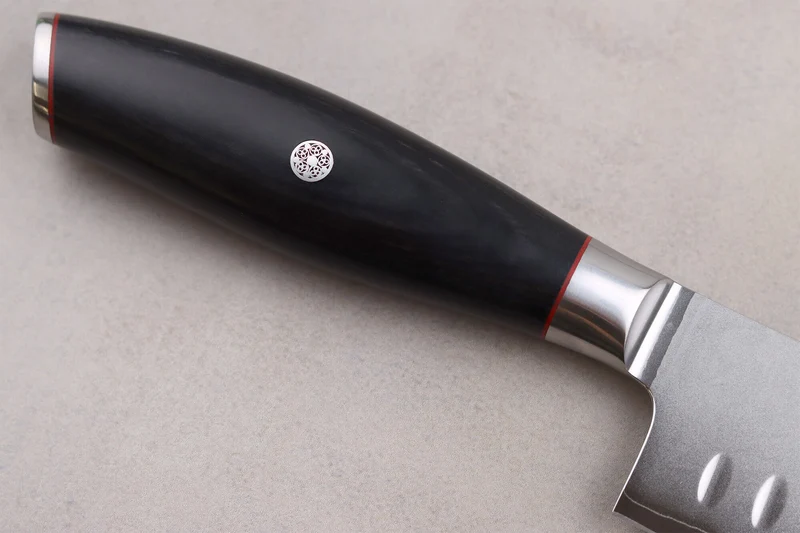 Couteau santoku 18cm Wusaki Fujiko Black 10CR