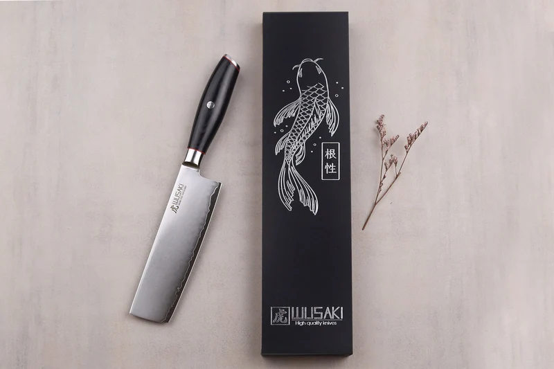 Couteau nakiri 17cm Wusaki Fujiko Black 10CR