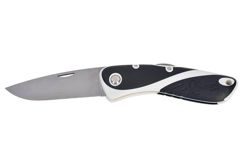 Couteau pliant Wichard Aquaterra 10153 manche noir avec tire-bouchon