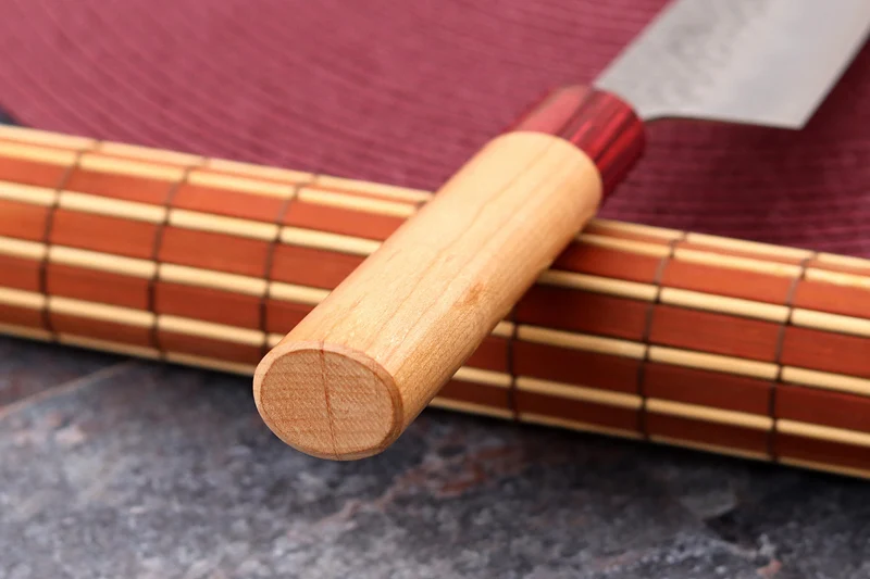 Couteau kiritsuke japonais artisanal Tsunehisa Aogami Super martelé 21cm