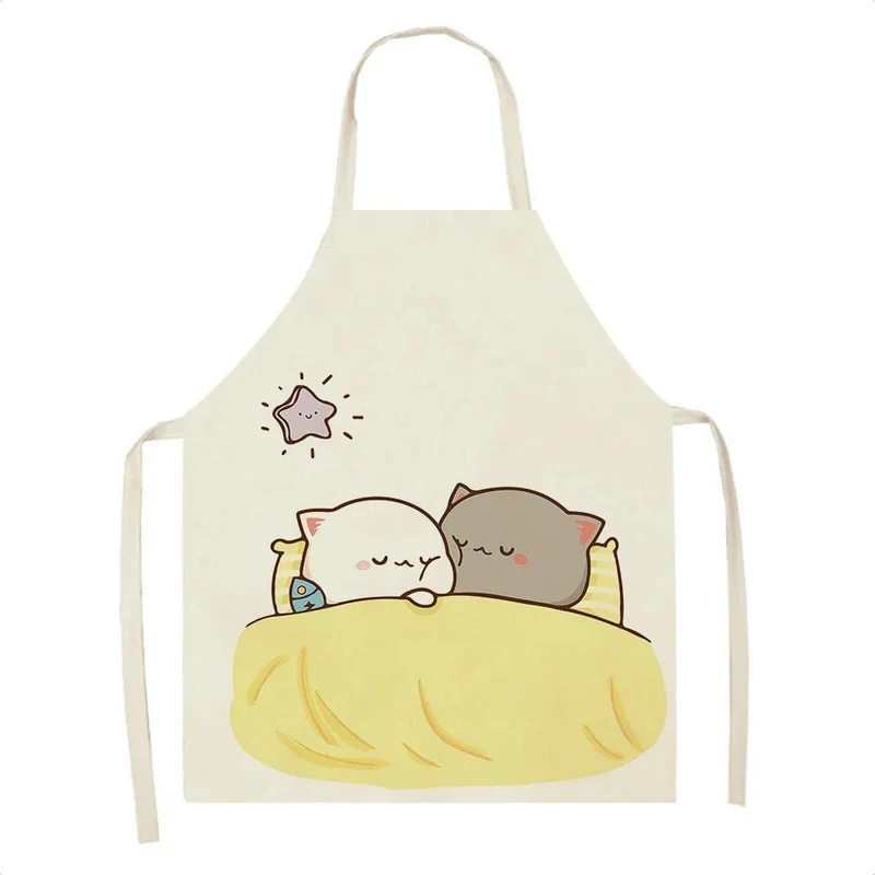 Tablier de Cuisine Kawaï Chats Cartoons Mignons - Taille Adulte