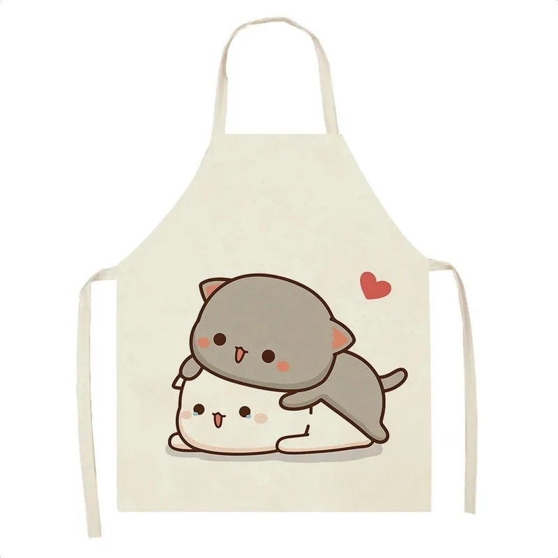 Tablier de Cuisine Kawaï Chats Cartoons Mignons - Taille Adulte