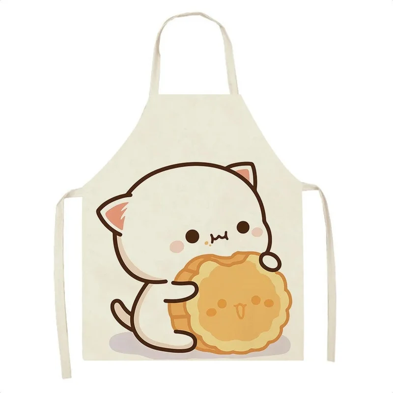 Tablier de Cuisine Kawaï Chats Cartoons Mignons - Taille Adulte