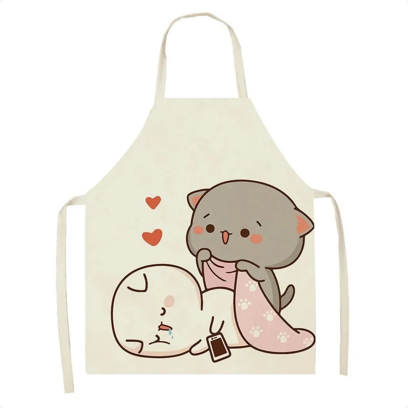 Tablier de Cuisine Kawaï Chats Cartoons Mignons - Taille Adulte