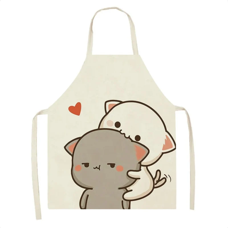 Tablier de Cuisine Kawaï Chats Cartoons Mignons - Taille Adulte