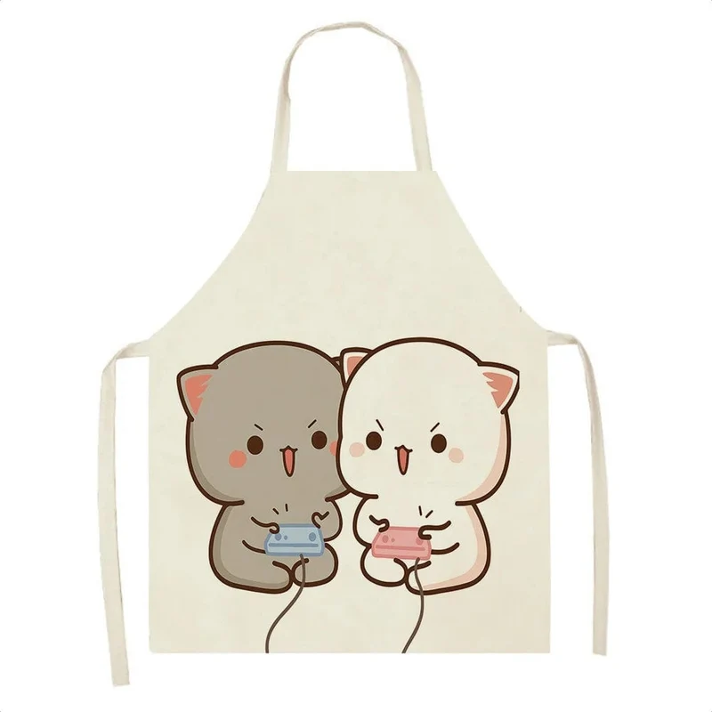 Tablier de Cuisine Kawaï Chats Cartoons Mignons - Taille Adulte