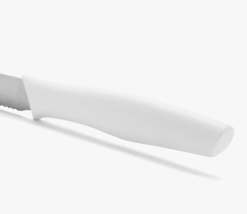 Cuchillo Mesa Color Blanco Filo Con Sierra Serie Nova 110 mm