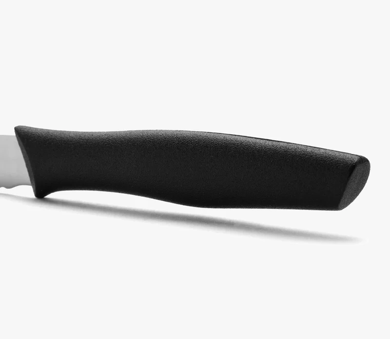 Cuchillo Mesa Color Negro Con Sierra Serie Nova 110 mm