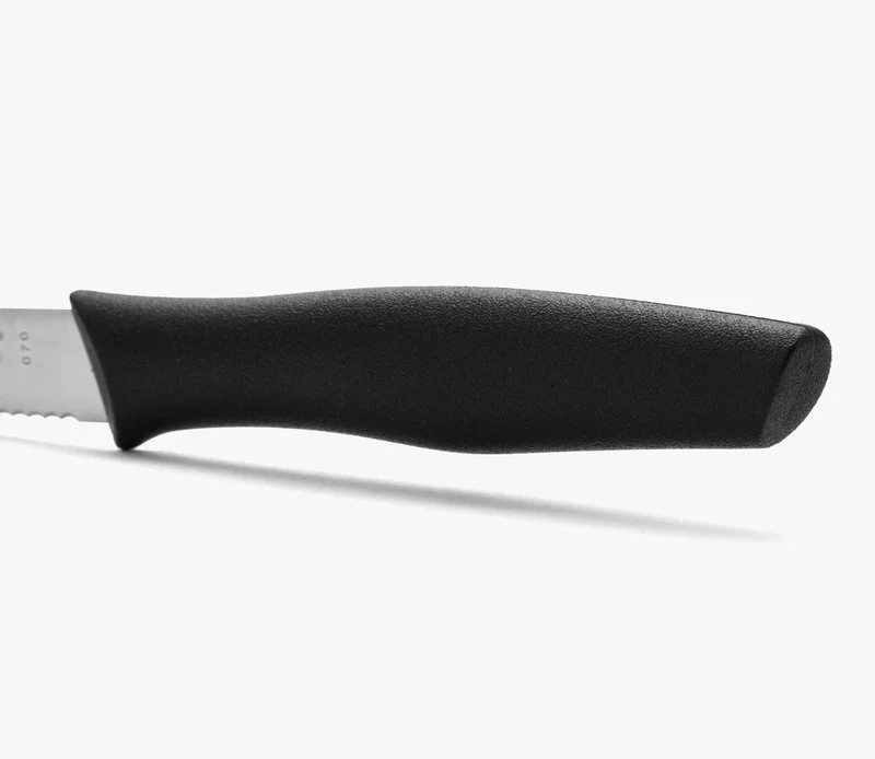 Cuchillo Mondador Color Negro con Sierra Serie Nova 85 mm