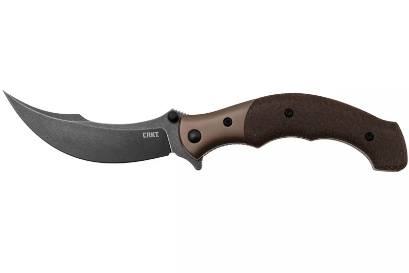Couteau pliant CRKT Ritual Compact 7465.CR manche 10,2cm en micarta marron