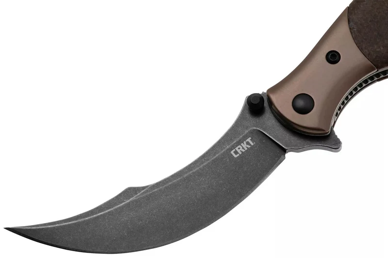 Couteau pliant CRKT Ritual Compact 7465.CR manche 10,2cm en micarta marron