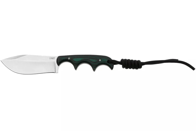 Couteau CRKT Minimalist Nessmuk 2376.CR lame 7,3cm manche en micarta vert + étui