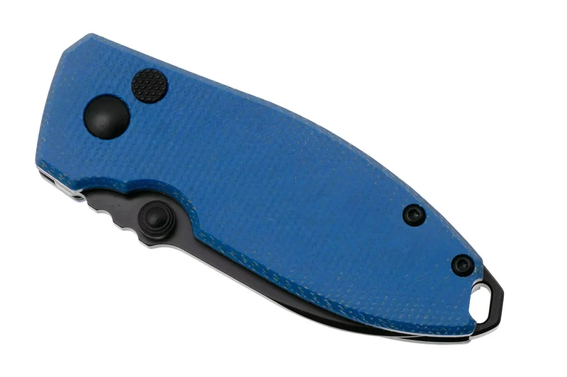 Couteau pliant CRKT SQUID 2474BD manche en micarta bleu 8,8cm