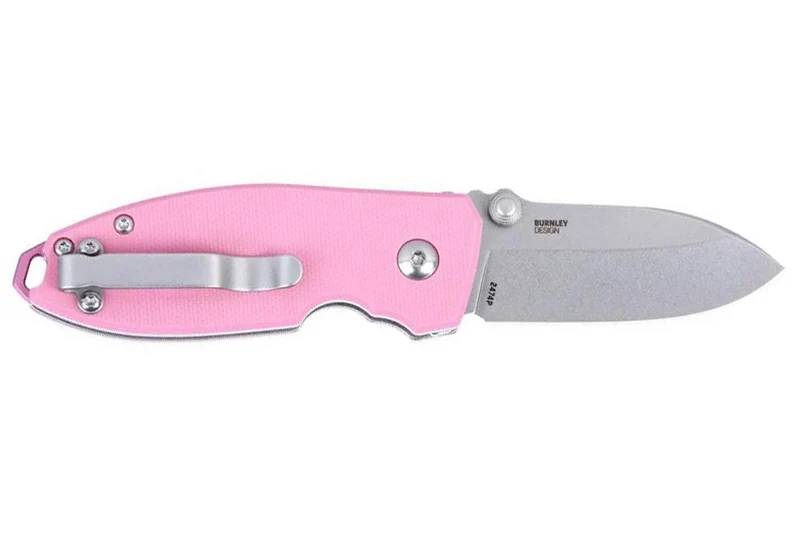 Couteau pliant CRKT SQUID 2474P.CR manche en G10 rose 8,8cm