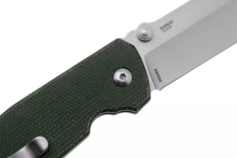 Couteau pliant CRKT SQUID XM 2495GR.CR manche en micarta vert 10,4cm