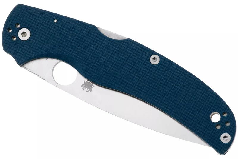 Couteau pliant Spyderco Native Chief C244GPCBL manche 13,2cm en G10 bleu cobalt