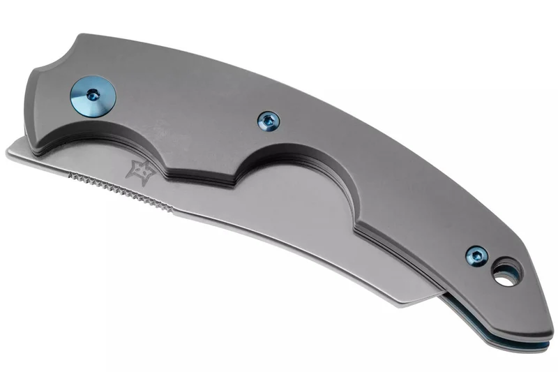 Couteau pliant coupe-cigare Fox Virtus FX.541TI manche 10cm en titanium + étui cuir