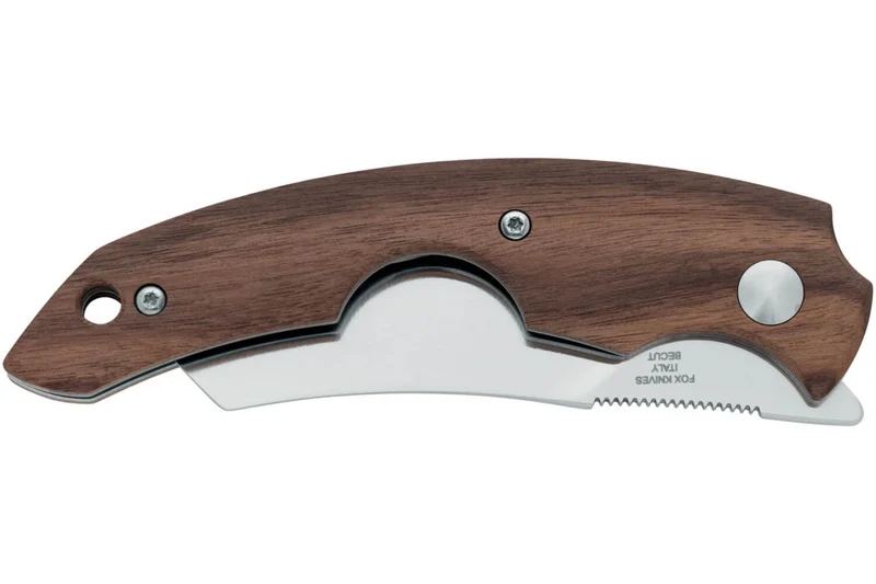 Couteau pliant coupe-cigare Fox Virtus FX.541ST manche 10cm en bois de santos + étui cuir