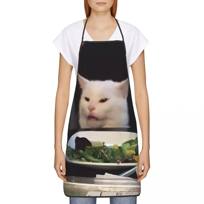 Tablier de Cuisine "Woman Yelling At A Cat" - Mème Internet