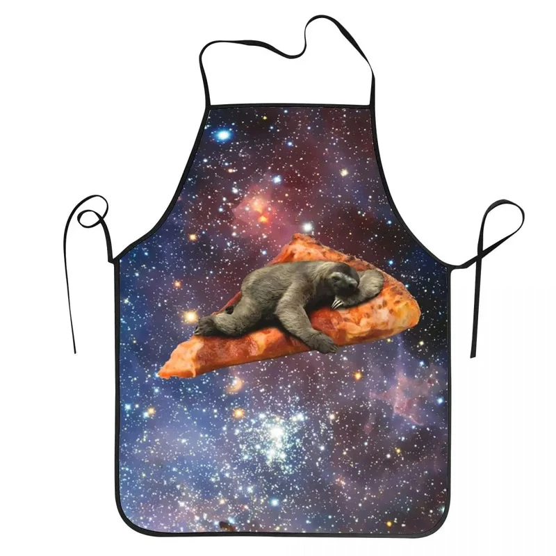 Tablier Cuisine Pizza Chat Espace Meme Unisexe humoristique - Oxford - Pour chefs cuisiniers