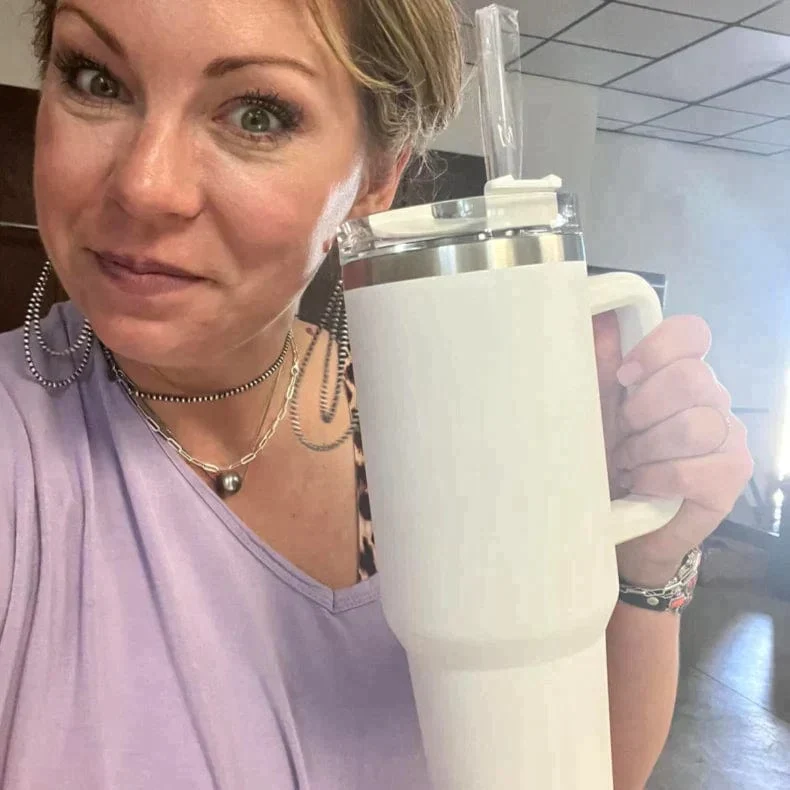 Mega-Gourde isotherme intelligente - Blanche