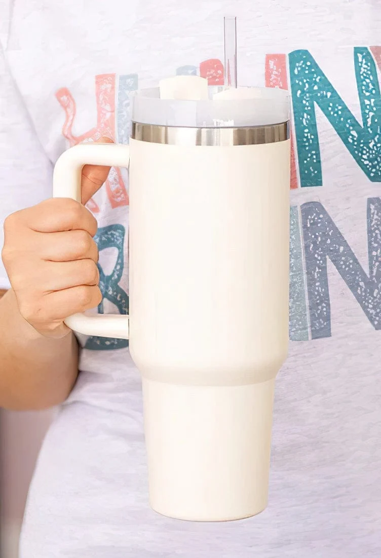 Mega-Gourde isotherme intelligente - Blanc Cassé