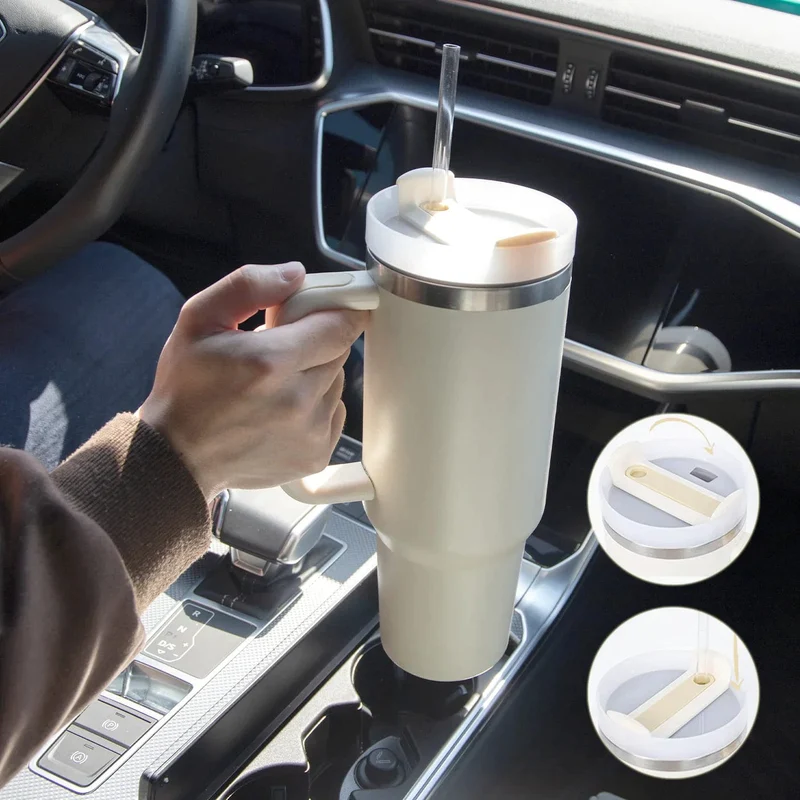 Mega-Gourde isotherme intelligente - Blanc Cassé