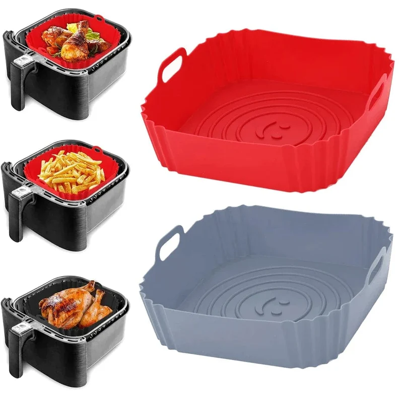 Moules en Silisone Carrés pour Friteuse sans huile