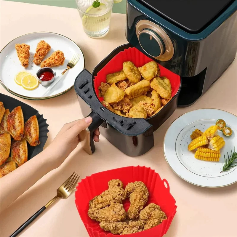 Moules en Silisone Carrés pour Friteuse sans huile