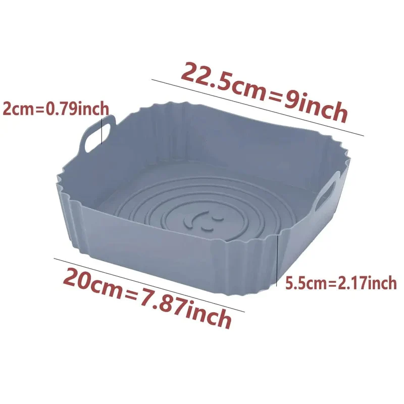 Moules en Silisone Carrés pour Friteuse sans huile