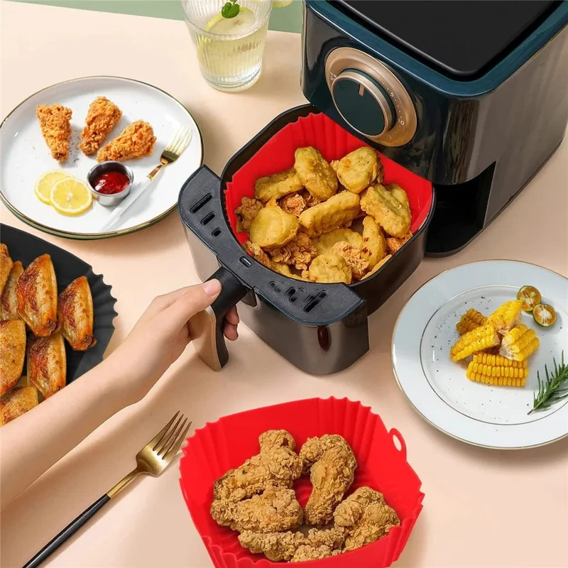 Moules en Silisone Ronds pour Air Fryer