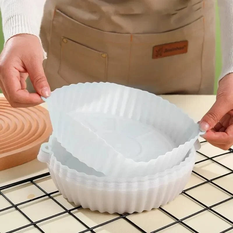 Panier de Cuisson en Silicone pour Air Fryer (19x22x6 cm)