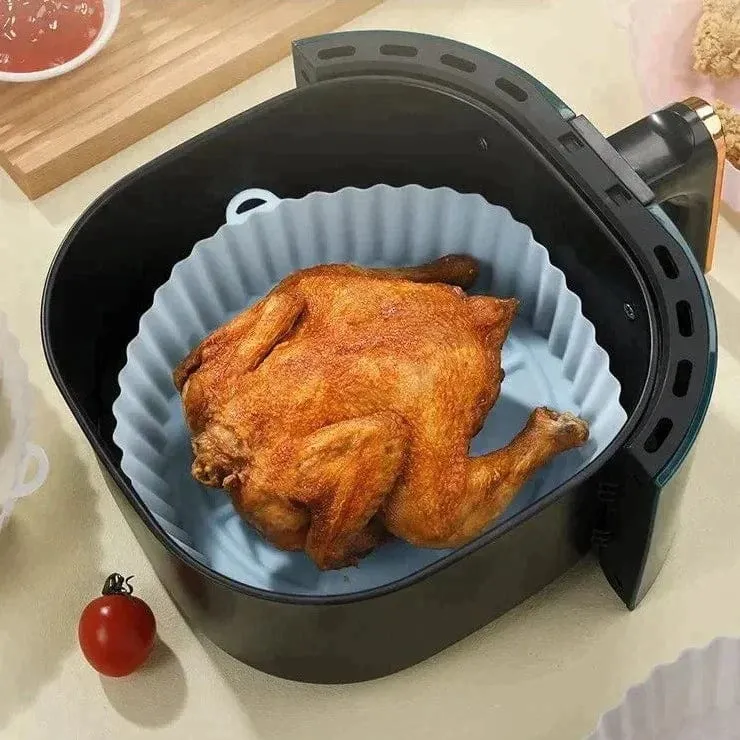 Panier de Cuisson en Silicone pour Friteuse sans Huile (18,5x21x4 cm)
