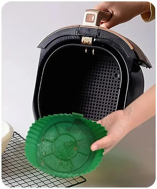 Panier de Cuisson en Silicone pour Friteuse sans Huile (18,5x21x4 cm)